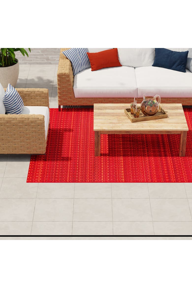Mixed Rug, Alternate, color, Warm Red - 5'x8'