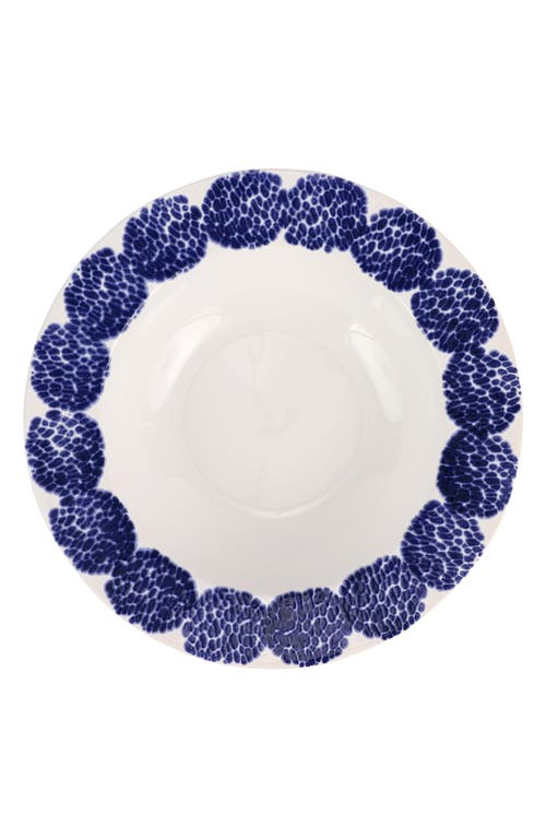 VIETRI Santorini Rimmed Serving Bowl in Blue 