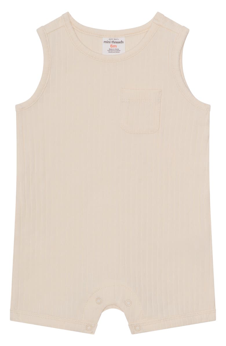 PL Baby by Petit Lem Pack of 4 Assorted Core Rompers, Alternate, color, Light Grey