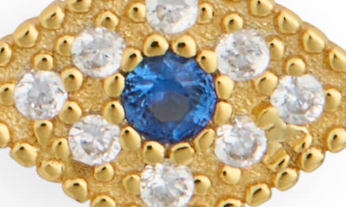 Argento Vivo Cubic Zirconia Evil Eye Stud Earrings In Gold