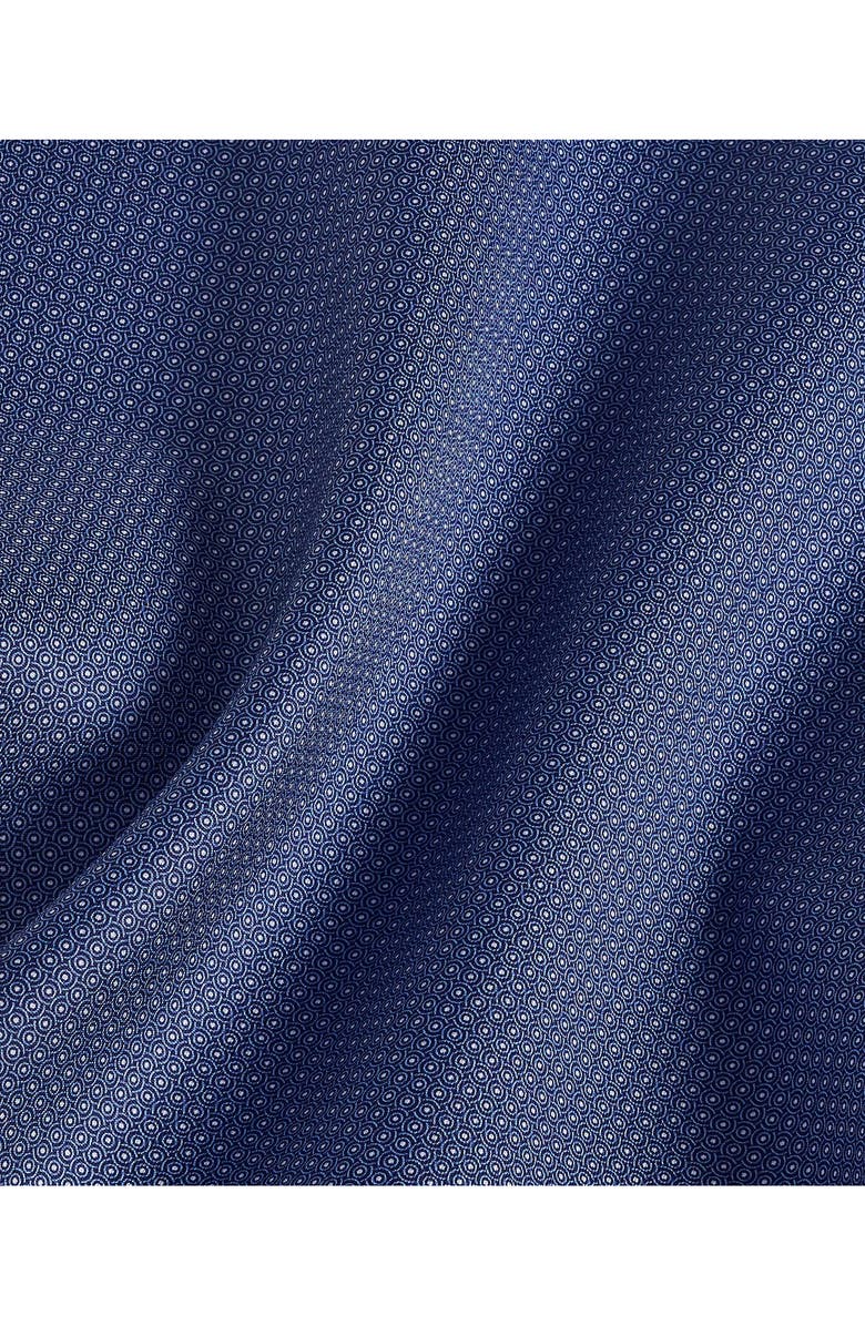 David Donahue Slim Fit Twill Geometric Dot Print Dress Shirt, Alternate, color,