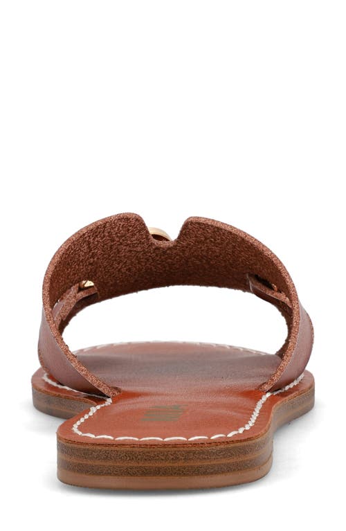 Mia Venetia Slide Sandal In Cognac