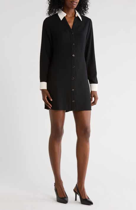 French Connection Contrast Collar Shirtdress
