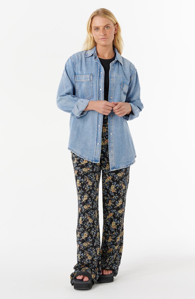 Rip Curl Pacific Rider Oversize Denim Shirt, Alternate, color, Blue