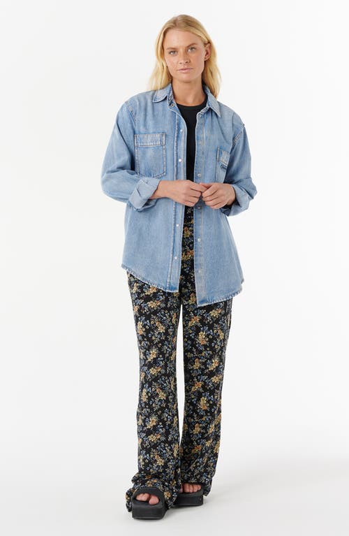 Rip Curl Pacific Rider Oversize Denim Shirt In Blue