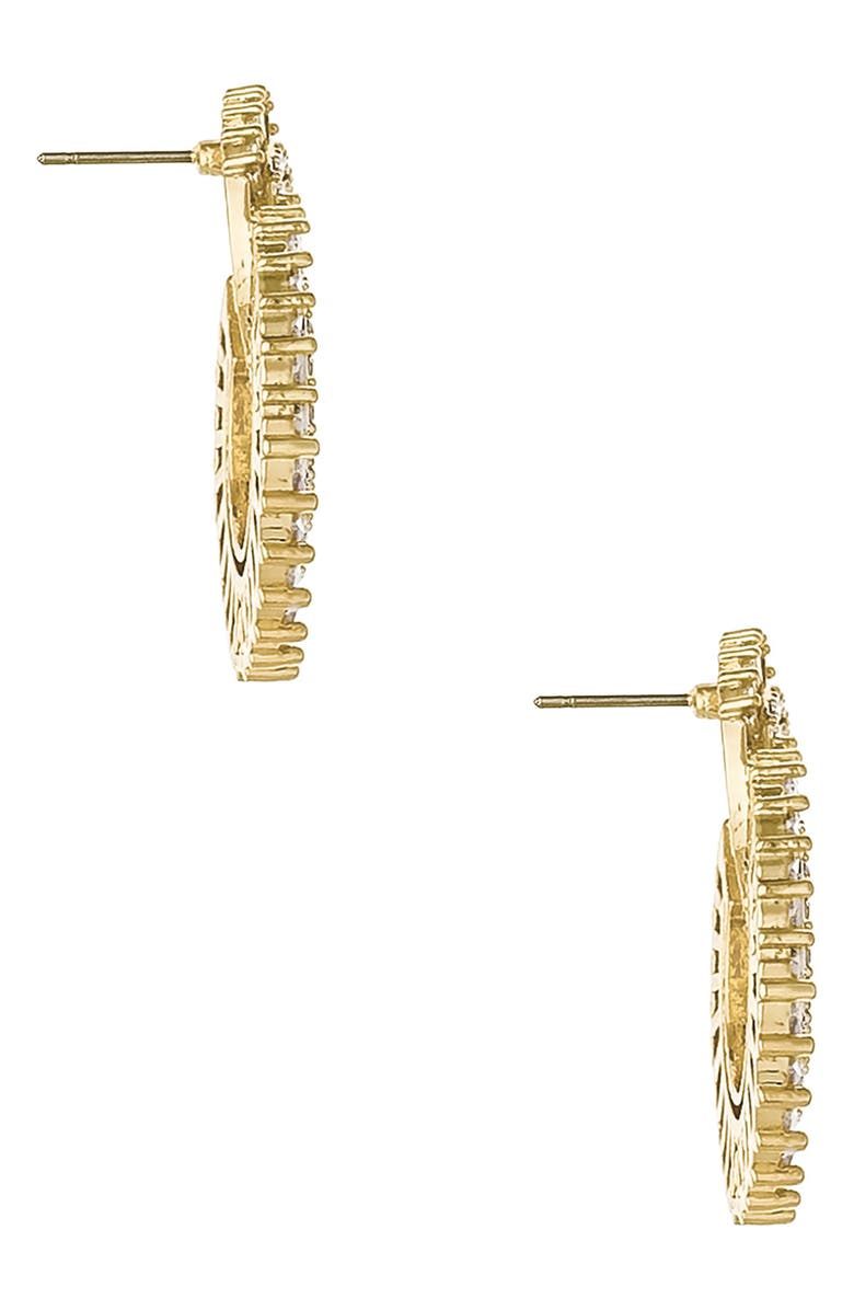 Ettika Rotating Circle Stud Earrings, Alternate, color, Gold