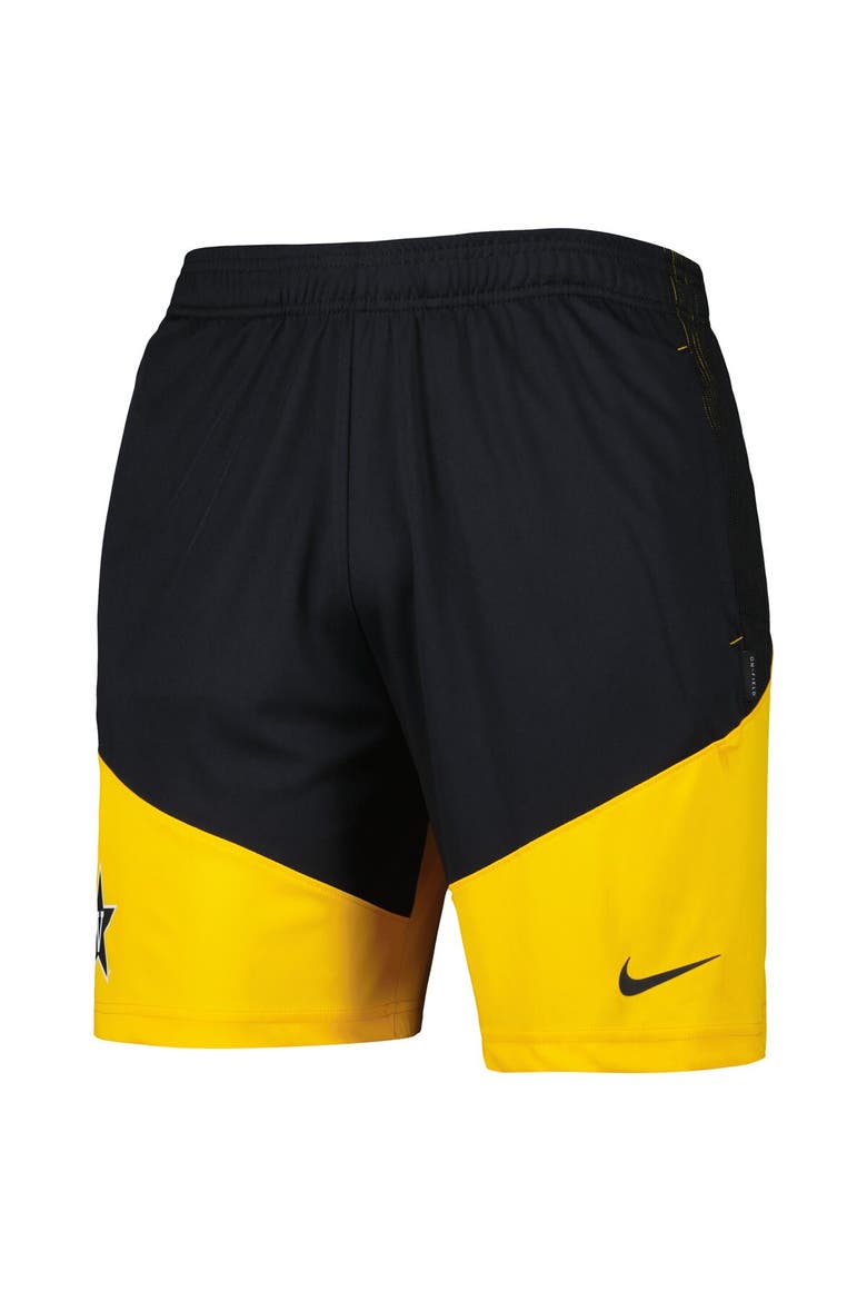 Men's Nike Black/Gold Vanderbilt Commodores Player Performance Lounge Shorts, Alternate, color, Black