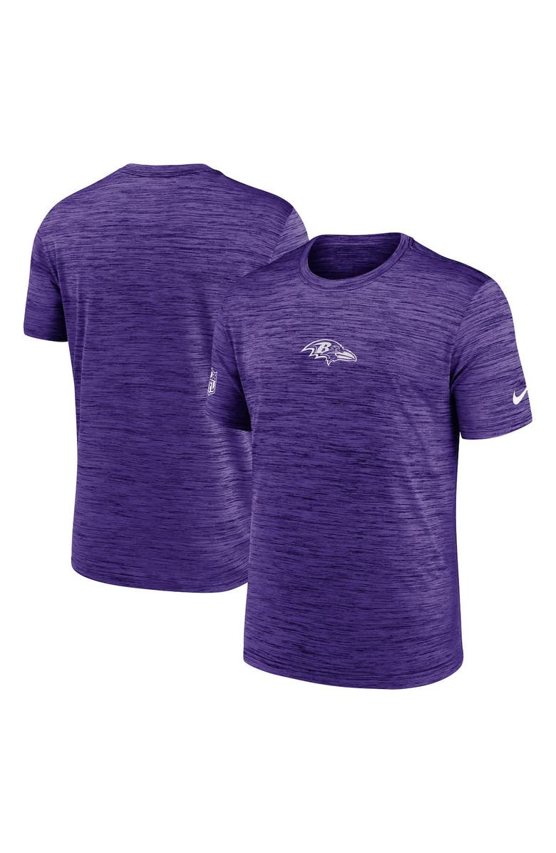 Nike Men's Nike Purple Baltimore Ravens Sideline Velocity Performance T-Shirt, Alternate, color, Purple