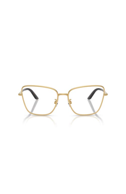 Dolce & Gabbana Dolce&gabbana 55mm Cat Eye Optical Glasses In Gold