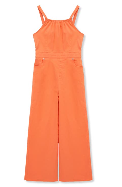 Kids' Sleeveless Stretch Cotton Jumpsuit (Big Kid)