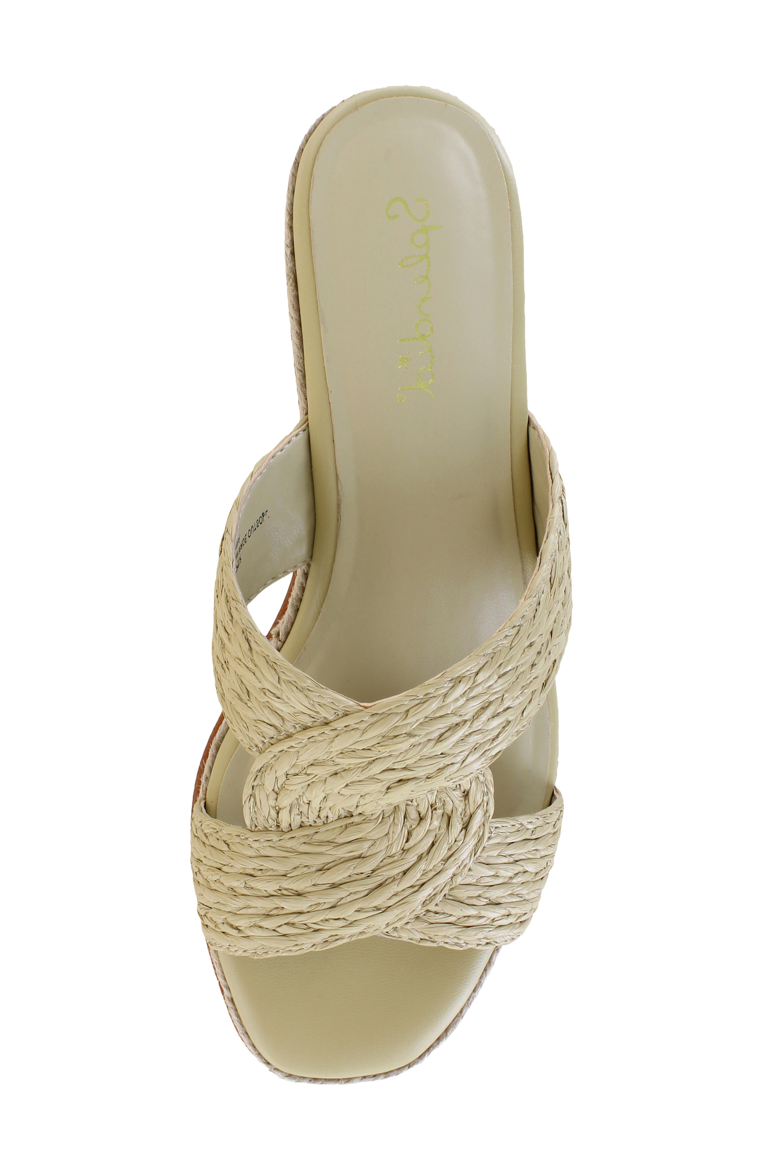 Daria Platform Wedge Sandal, Alternate, color, NATURAL