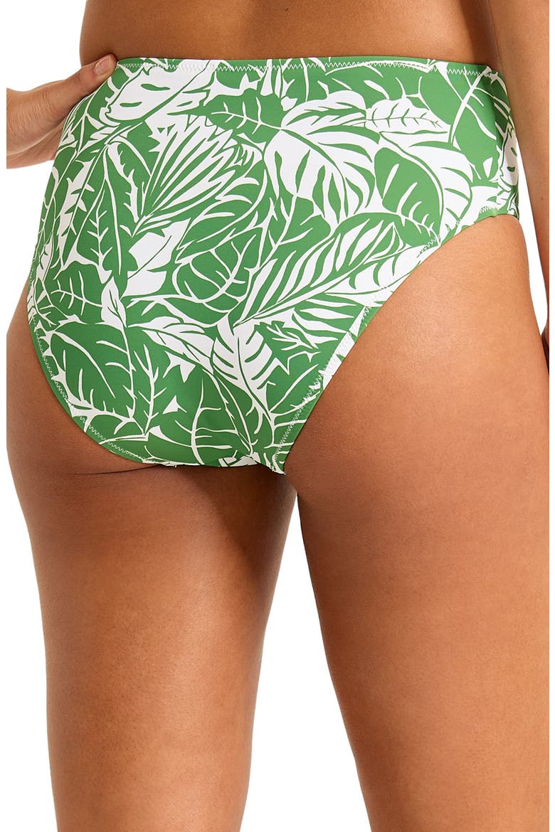 Costa Verde High Waist Bikini Bottoms, Alternate, color, FOUR LEAF CLOVER