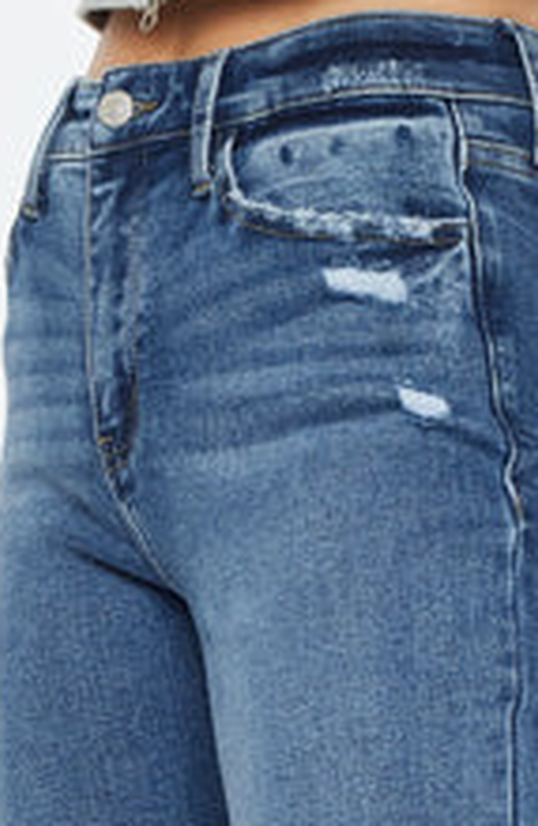 KanCan Trinity Essentials High Rise True Straight Jeans, Alternate, color, Dark Wash