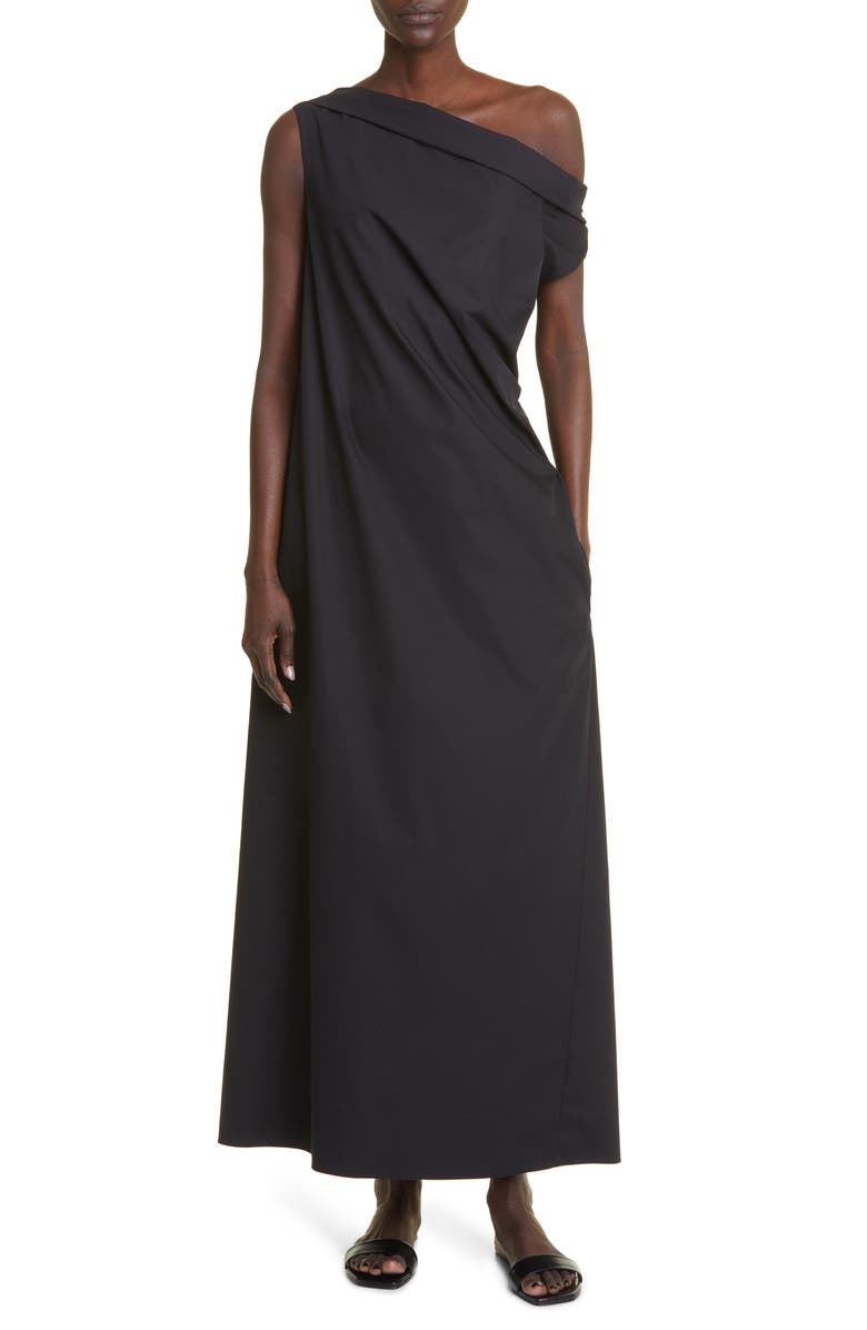 The Row Bamaris Convertible Shape Cotton Maxi Dress, Main, color, 