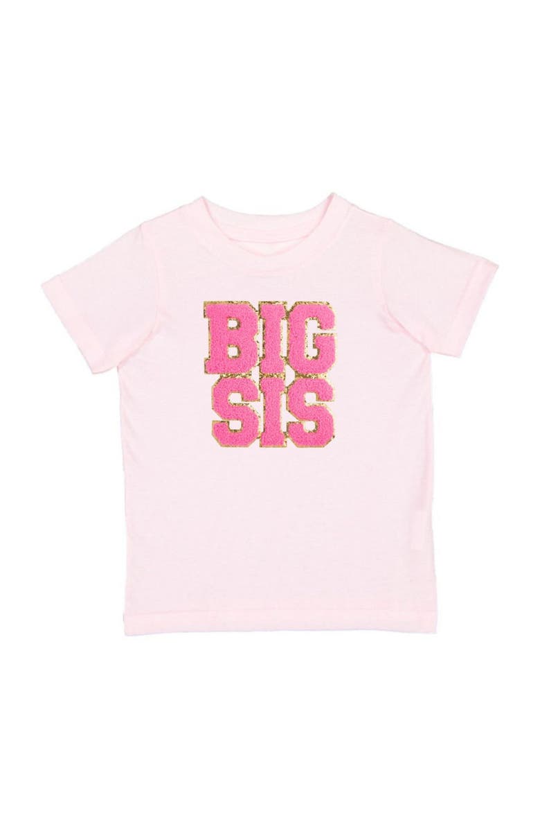 Sweet Wink Big Sis Patch Short Sleeve T-Shirt, Main, color,