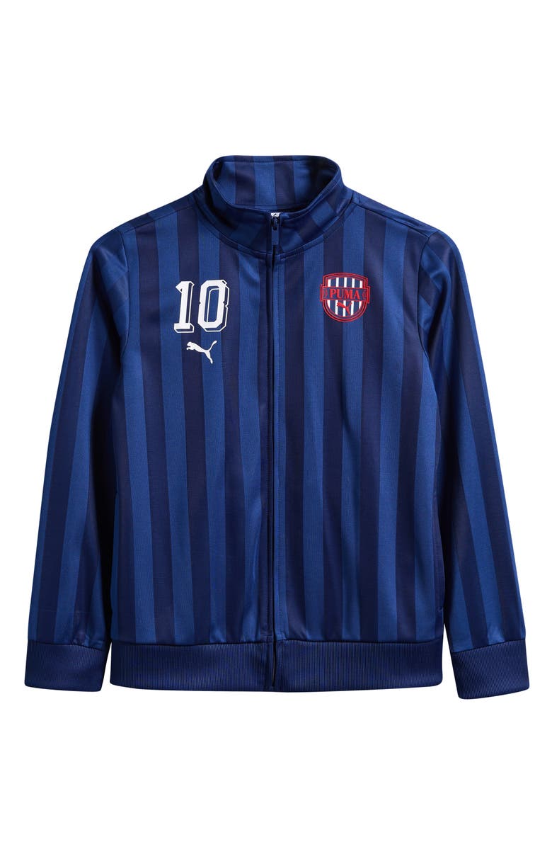PUMA Kids' Showtime Track Jacket, Main, color, Blue/ Black