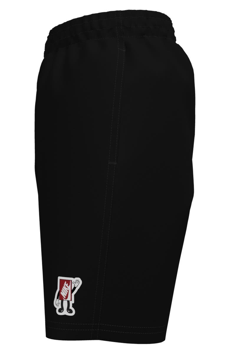 Nike Kids' 7-Inch Volley Swim Shorts, Alternate, color, Black