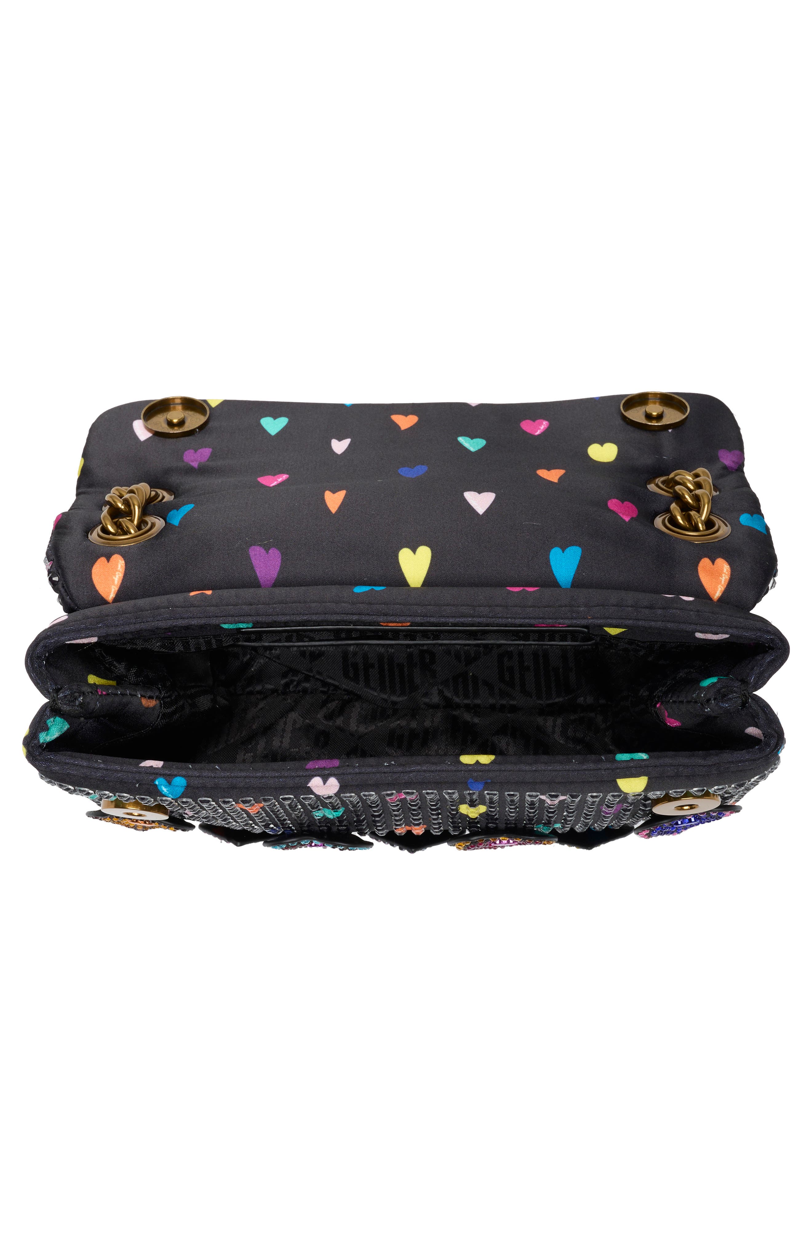 Kurt Geiger London Mini Kensington Fabric Convertible Shoulder Bag, Alternate, color, Charcoal