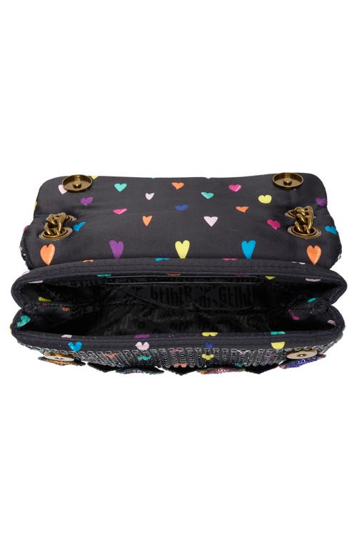 Kurt Geiger London Mini Kensington Fabric Convertible Shoulder Bag In Black