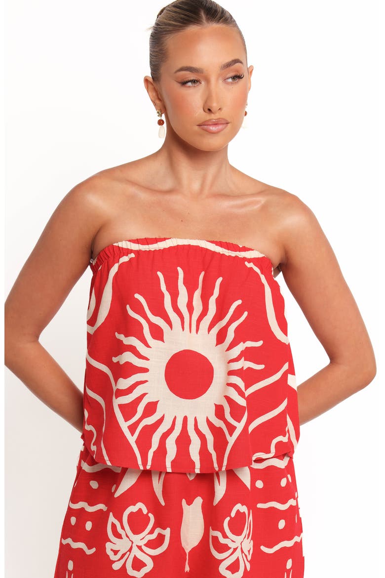 Herbie Strapless Romper, Alternate, color, SUNBURST