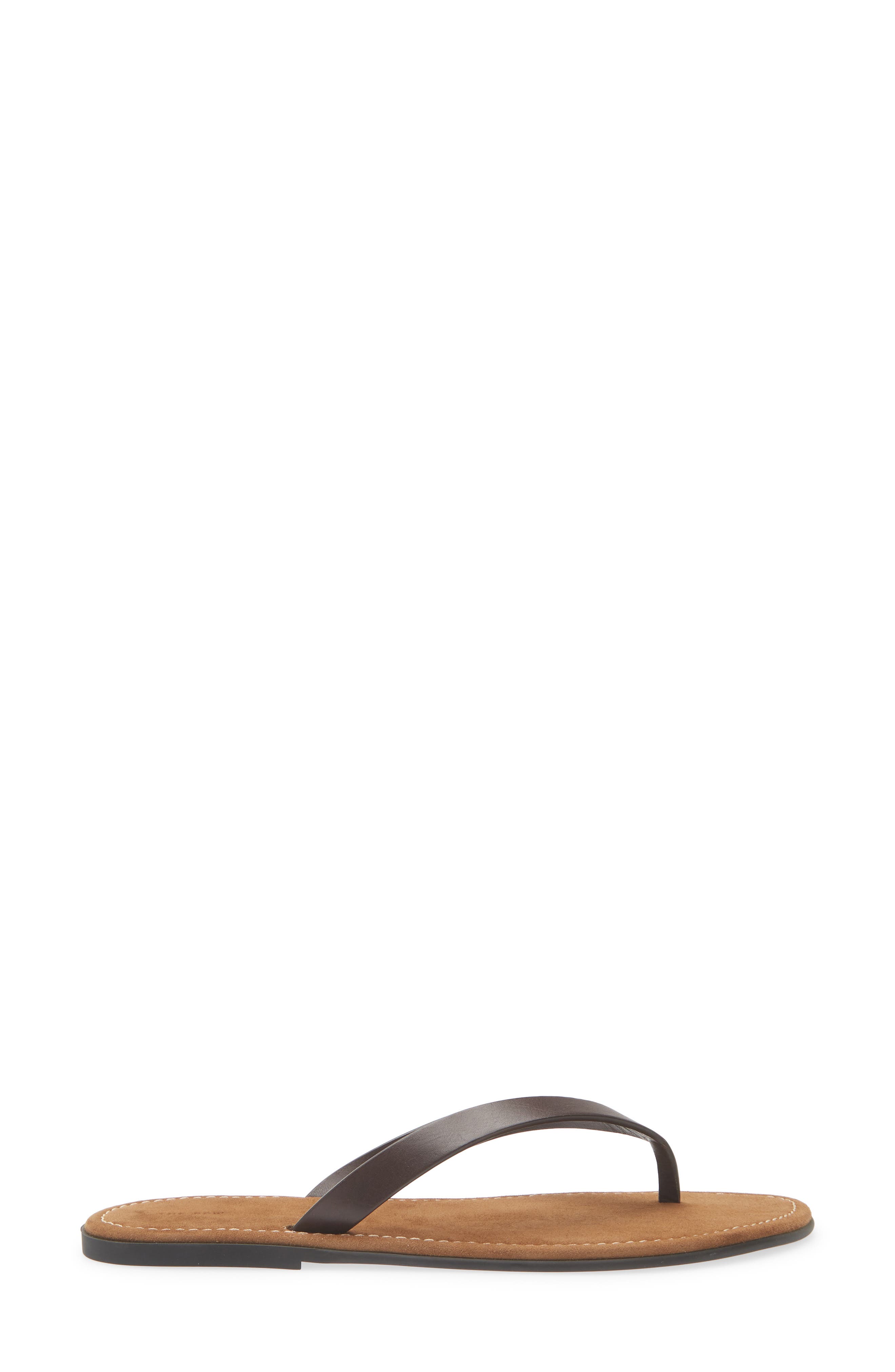 The Row Beach Flip Flop, Alternate, color, Lacquer Brown
