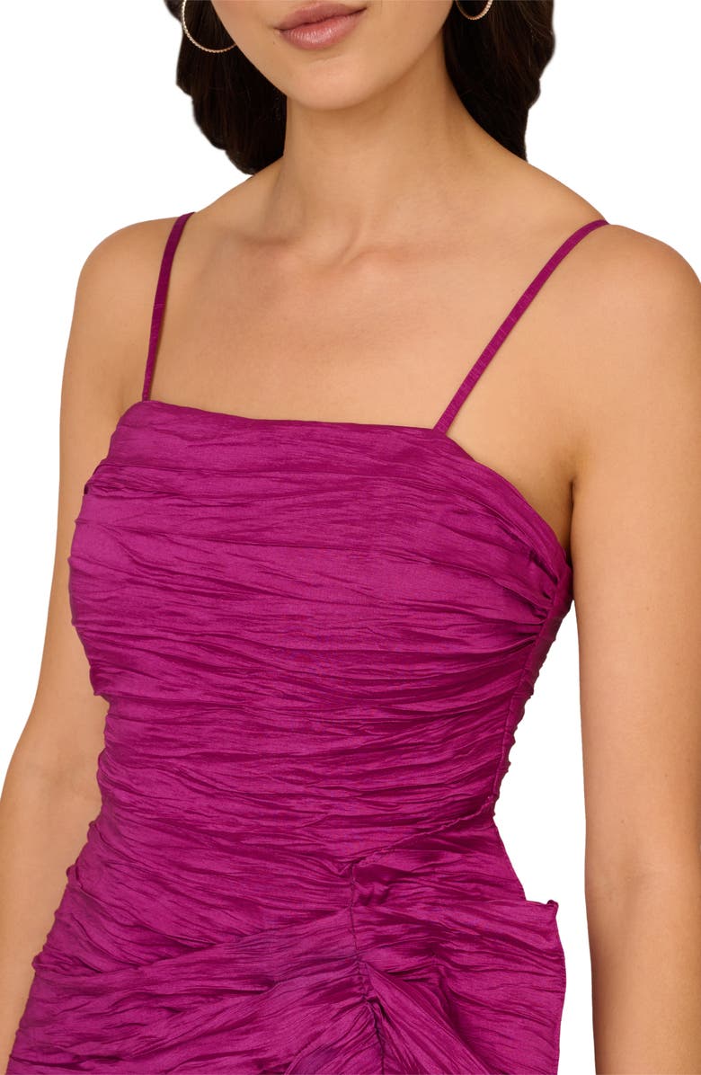 LIV FOSTER Crushed Taffeta Side Slit Gown, Alternate, color,