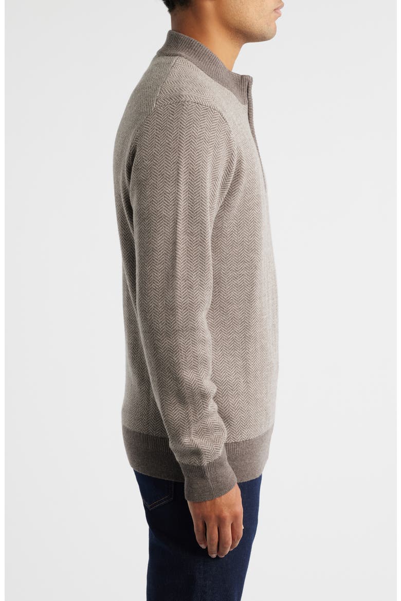 Grant Merino Wool Quarter Zip Sweater, Alternate, color, OATMEAL