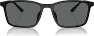 Emporio Armani 56mm Rectangle Sunglasses