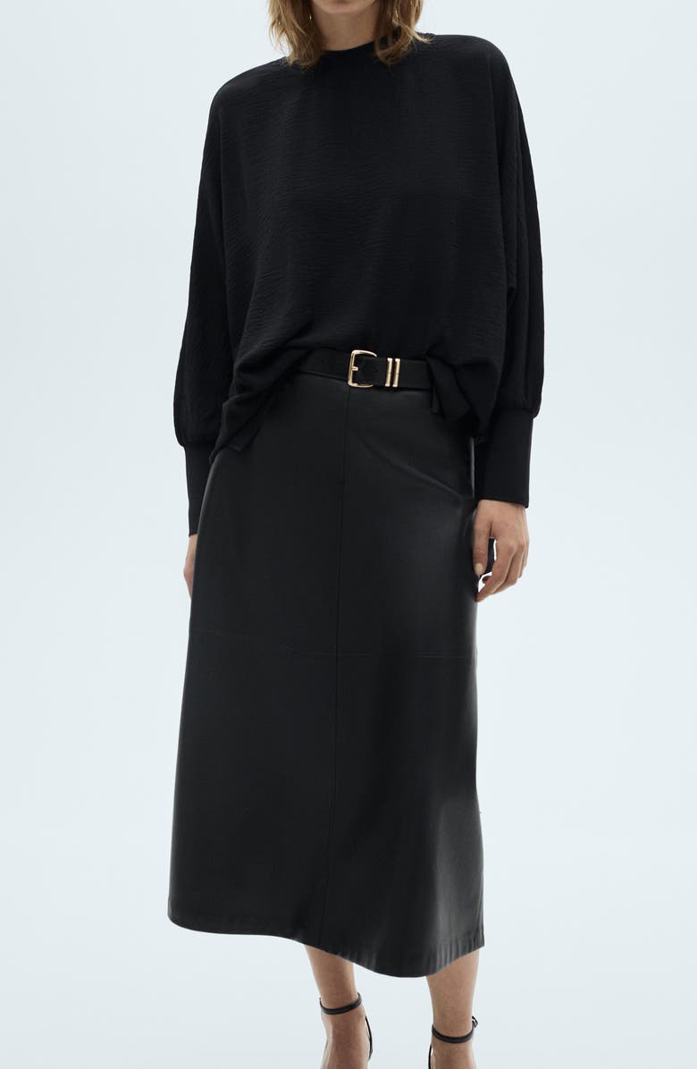 MANGO Oversize Longline Sweatshirt, Alternate, color, 