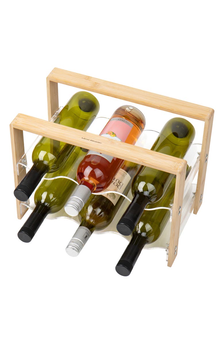 MIND READER 6-Bottle Wine Rack, Alternate, color, 