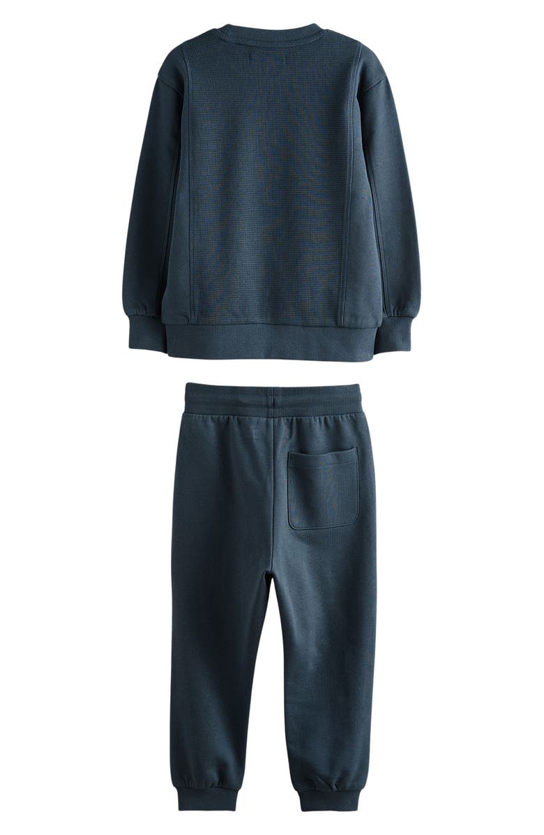 smALLSAINTS by ALLSAINTS Kids' Waffle Knit Sweatshirt & Joggers Set, Alternate, color, 