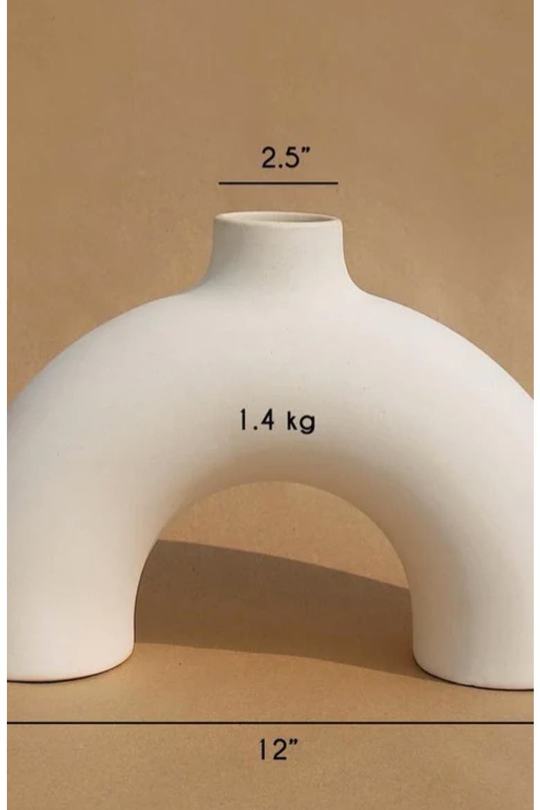 Half Polo Vase, Alternate, color, Off White