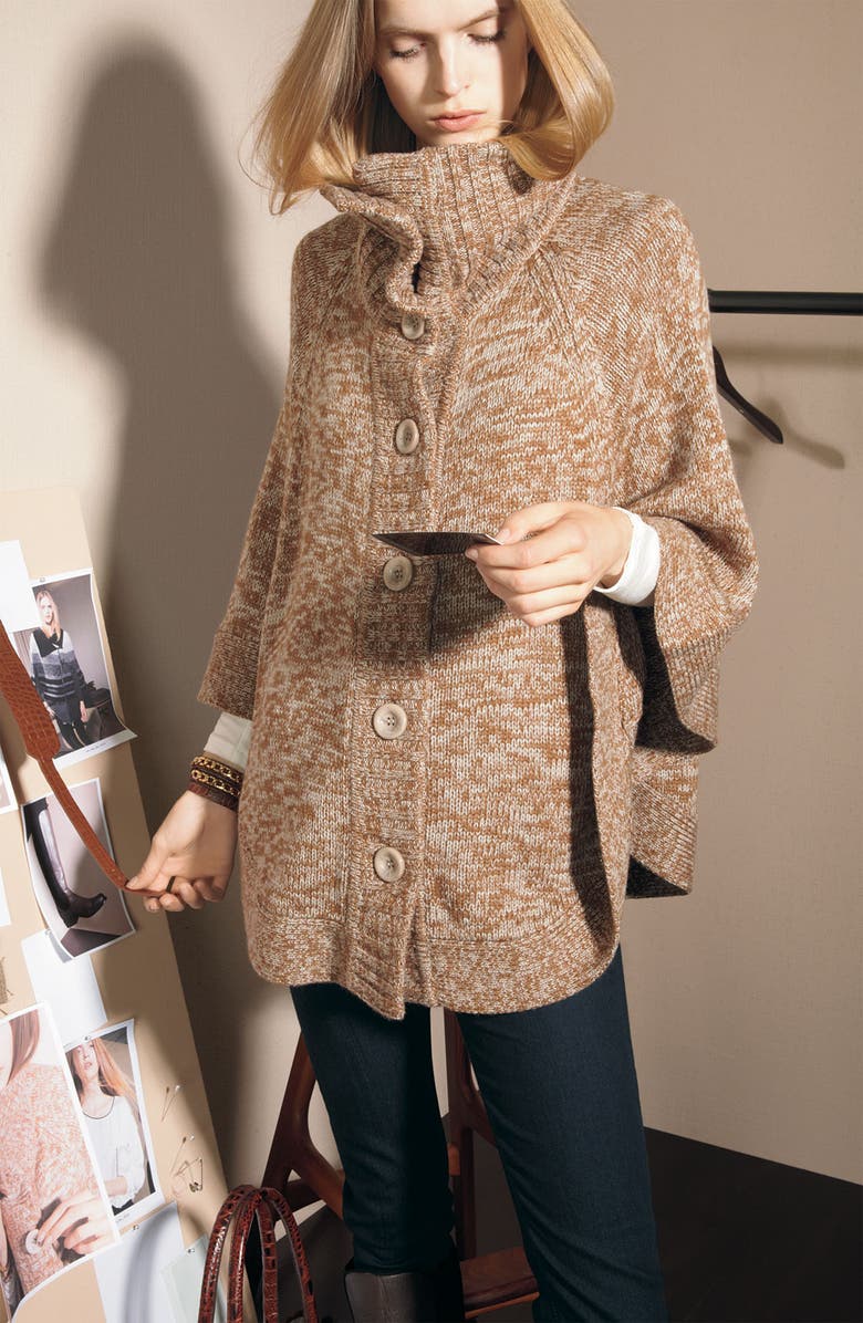 Caslon<sup>®</sup> Marled Poncho, Alternate, color, 