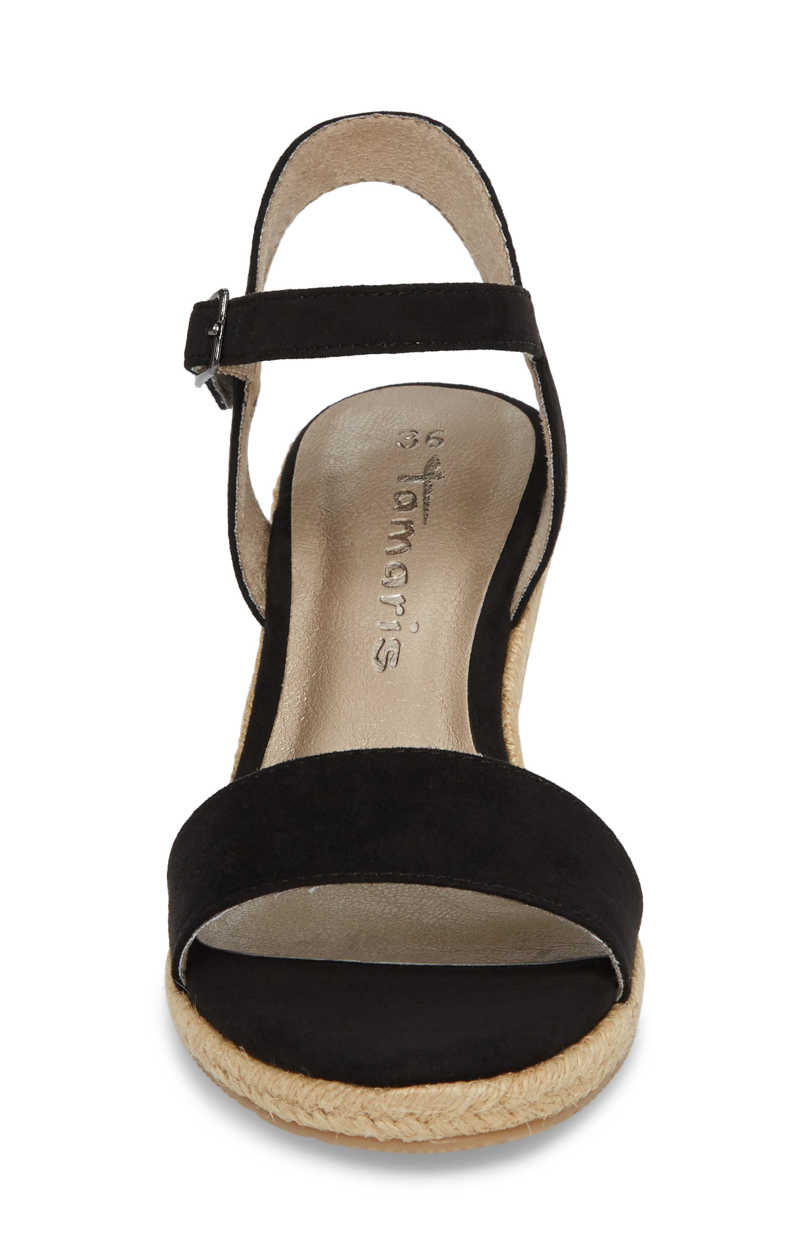 Tamaris Livia Espadrille Wedge Sandal, Alternate, color, 