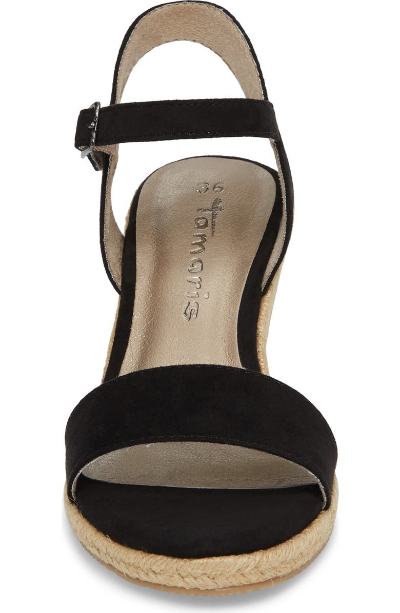 Tamaris Livia Espadrille Wedge Sandal, Alternate, color,