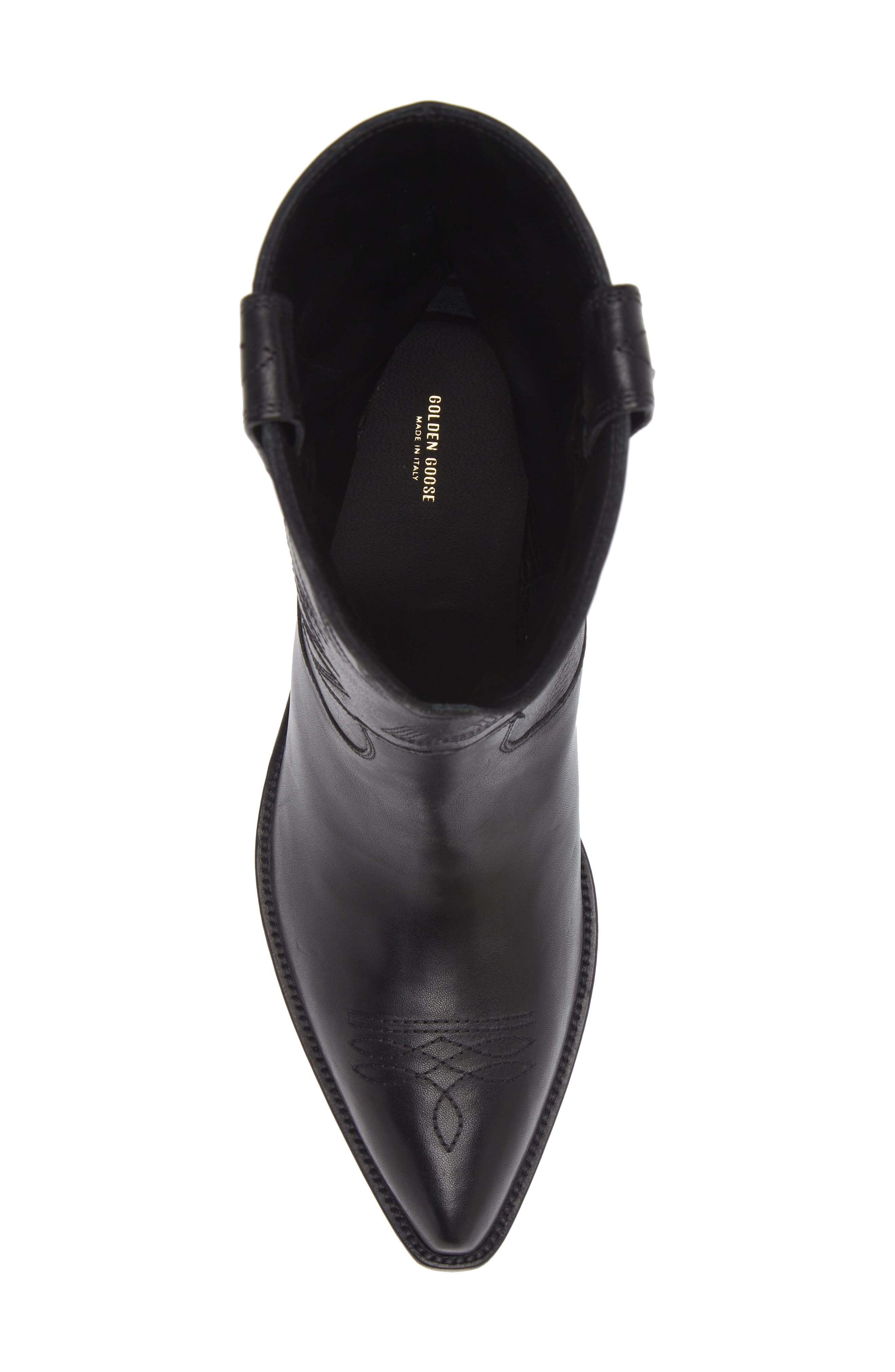 Golden Goose Wish Star Western Boot, Alternate, color, Black