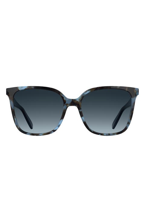 Le Pliage 55mm Gradient Modified Rectangular Sunglasses