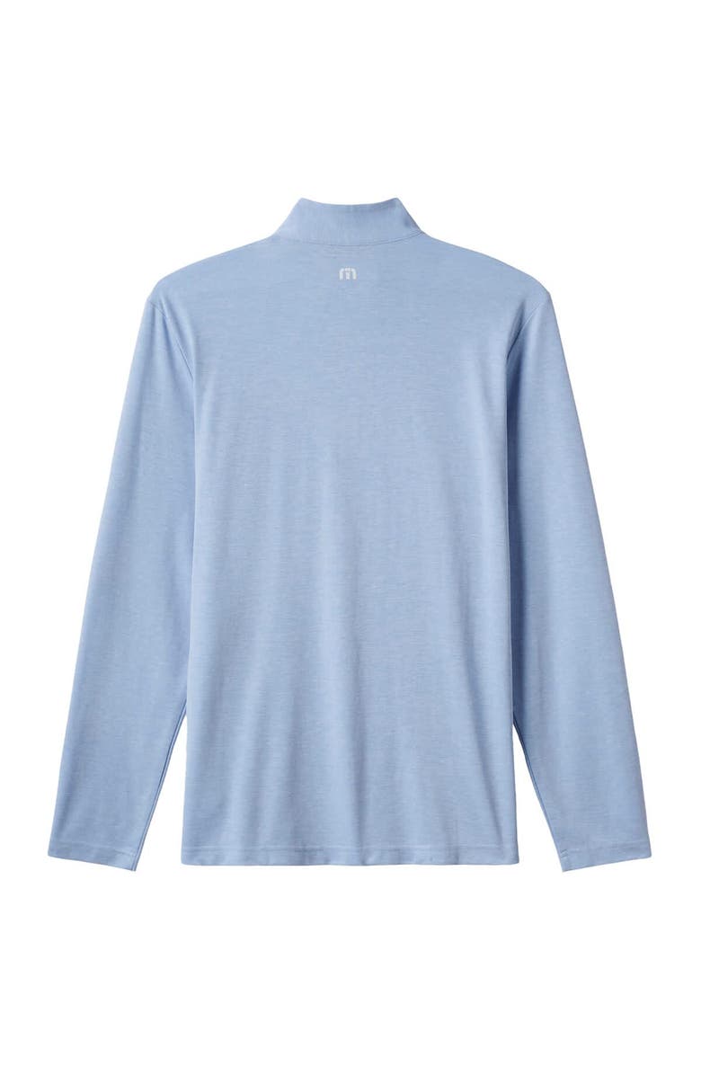 TravisMathew Men's TravisMathew  Light Blue Philadelphia Phillies Time to Tailgate Tri-Blend Quarter-Zip Pullover, Alternate, color, 