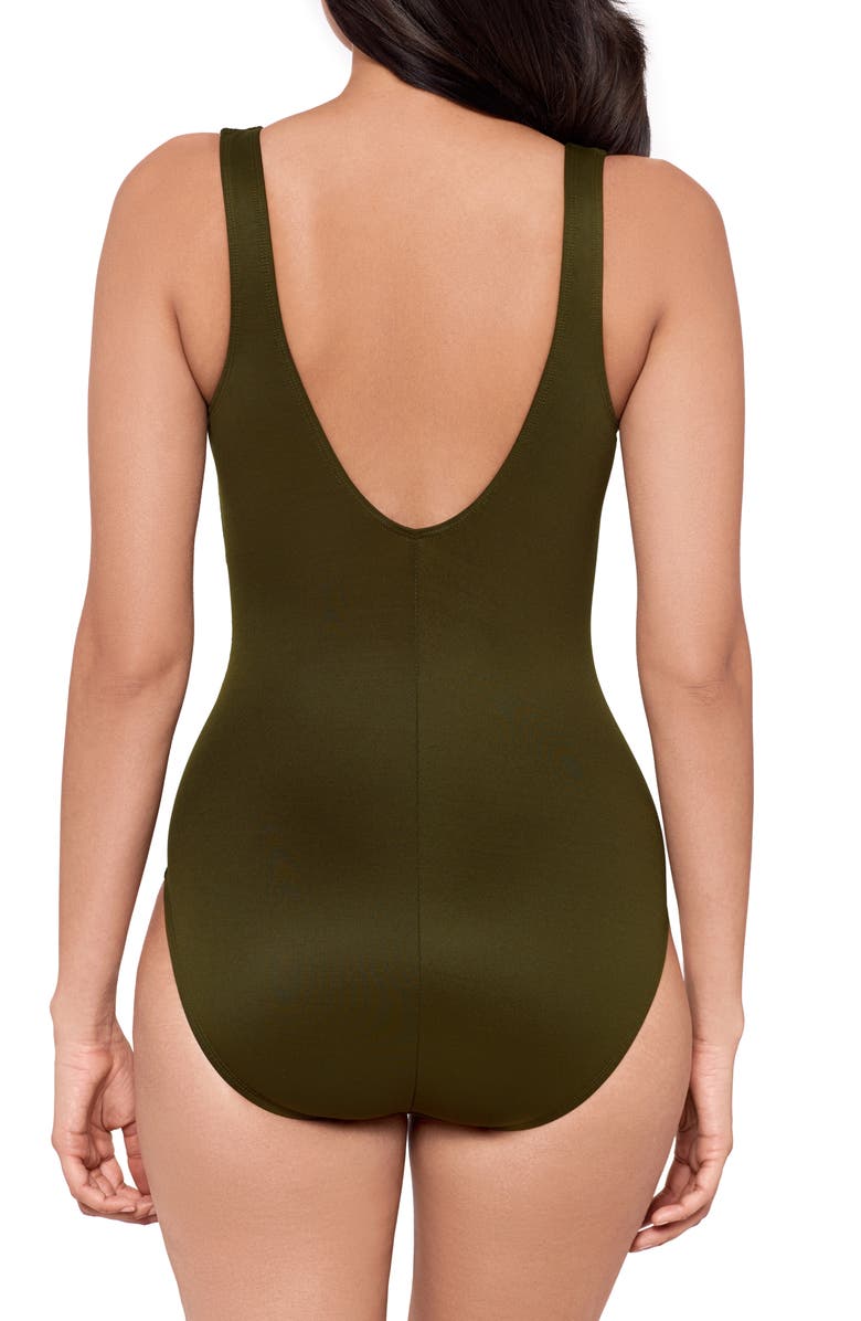 Miraclesuit<sup>®</sup> Must Have Escape One-Piece Swimsuit, Alternate, color, Nori
