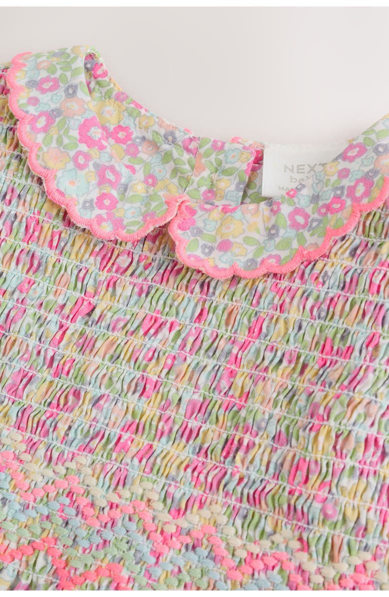 NEXT Ditsy Floral Print Sleeveless Dress, Alternate, color, Pink