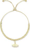 SPHERA MILANO Evil Eye Beaded Adjustable Bracelet