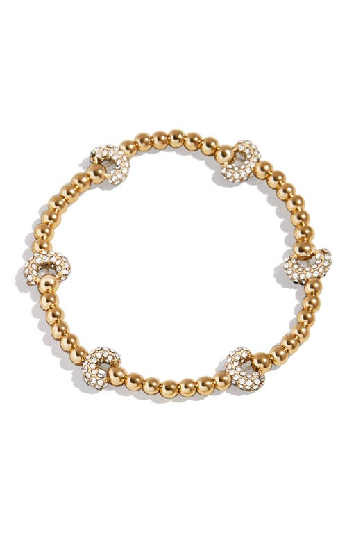 Baublebar Pisa Pavé Heart Station Beaded Bracelet
