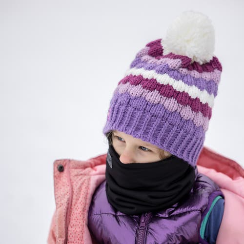 Turtle Fur Kids Jocelyn Pom Winter Hat In Gray
