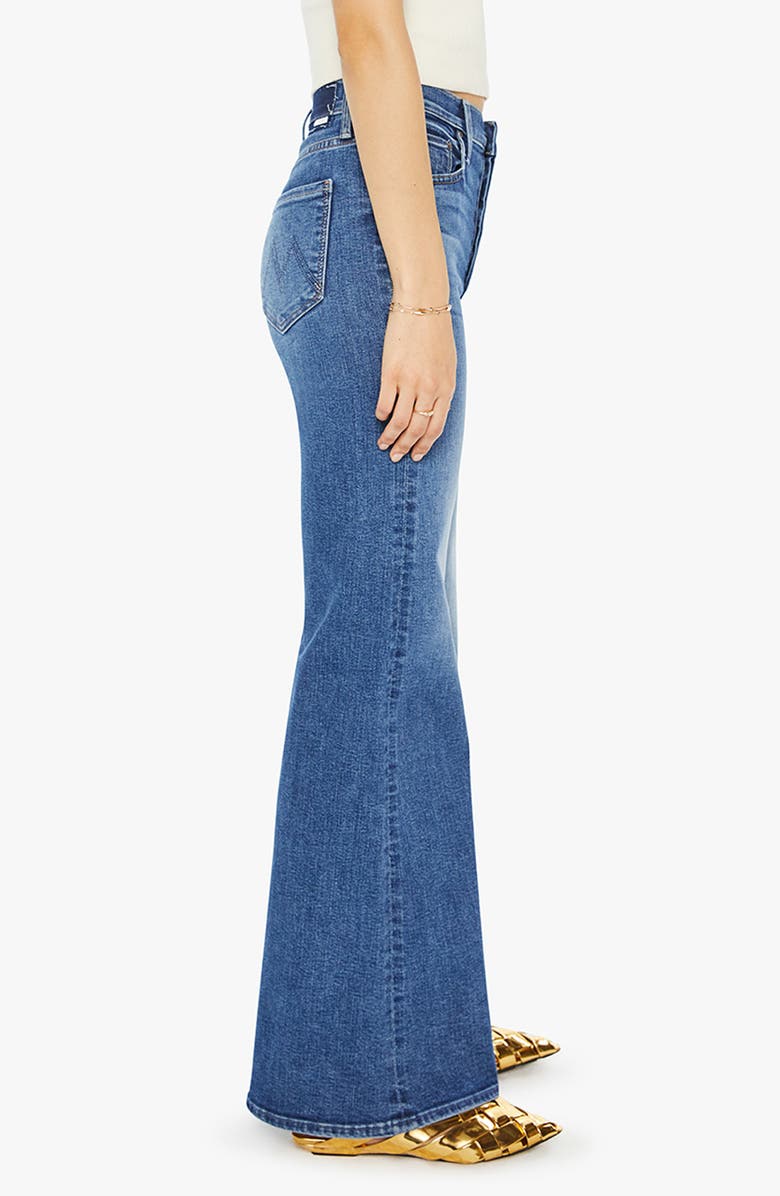 MOTHER The Tomcat Roller Sneak High Waist Wide Leg Jeans, Alternate, color, 