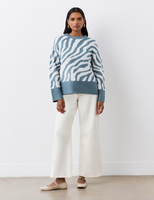 Finery London Tully Animal Print Knitted Jumper
