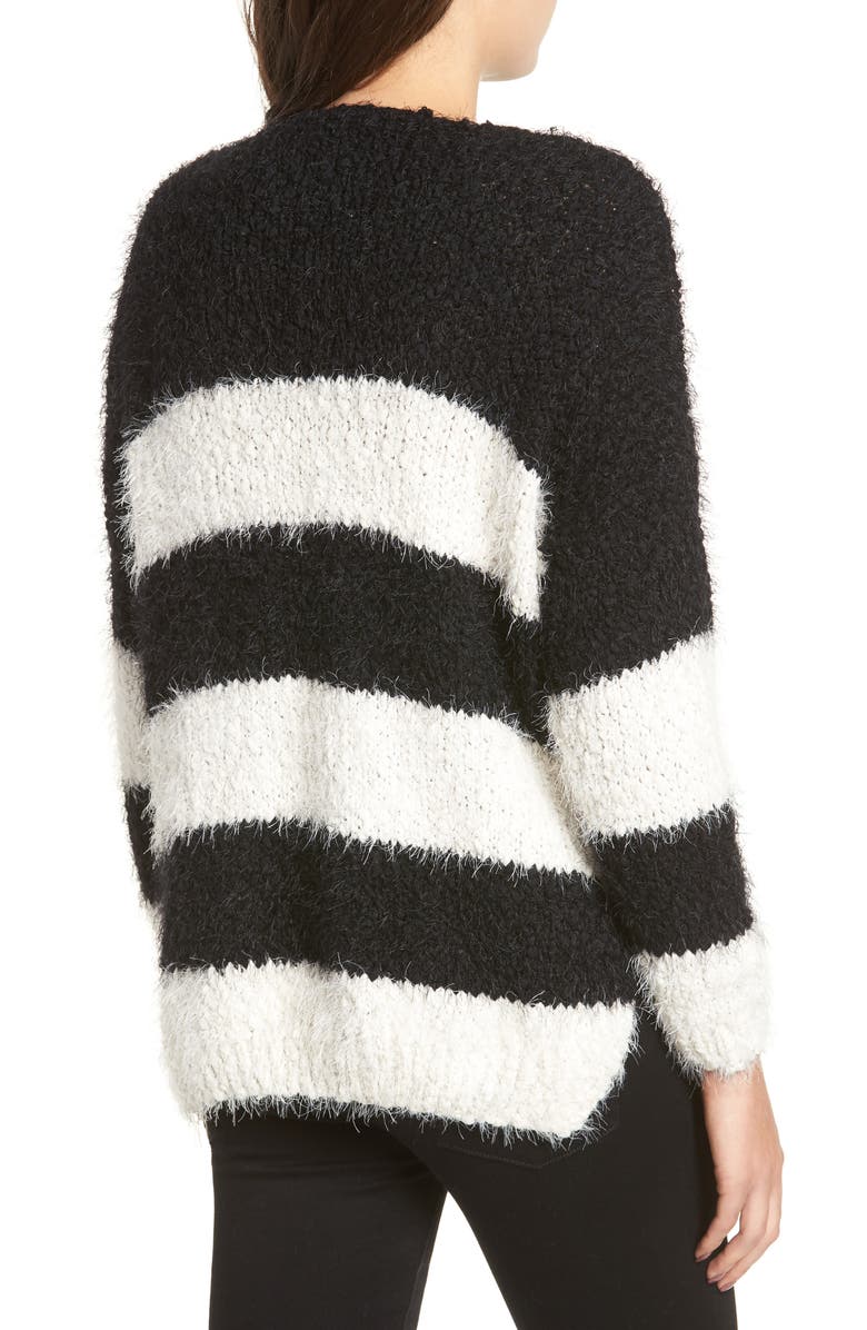 Dreamers by Debut Eyelash Chenille Stripe Sweater, Alternate, color,