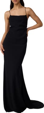Diane von Furstenberg Stanton Lace Detail Crossback Gown