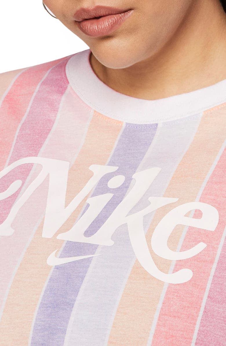 Nike Sportswear Stripe Crop Top, Alternate, color,