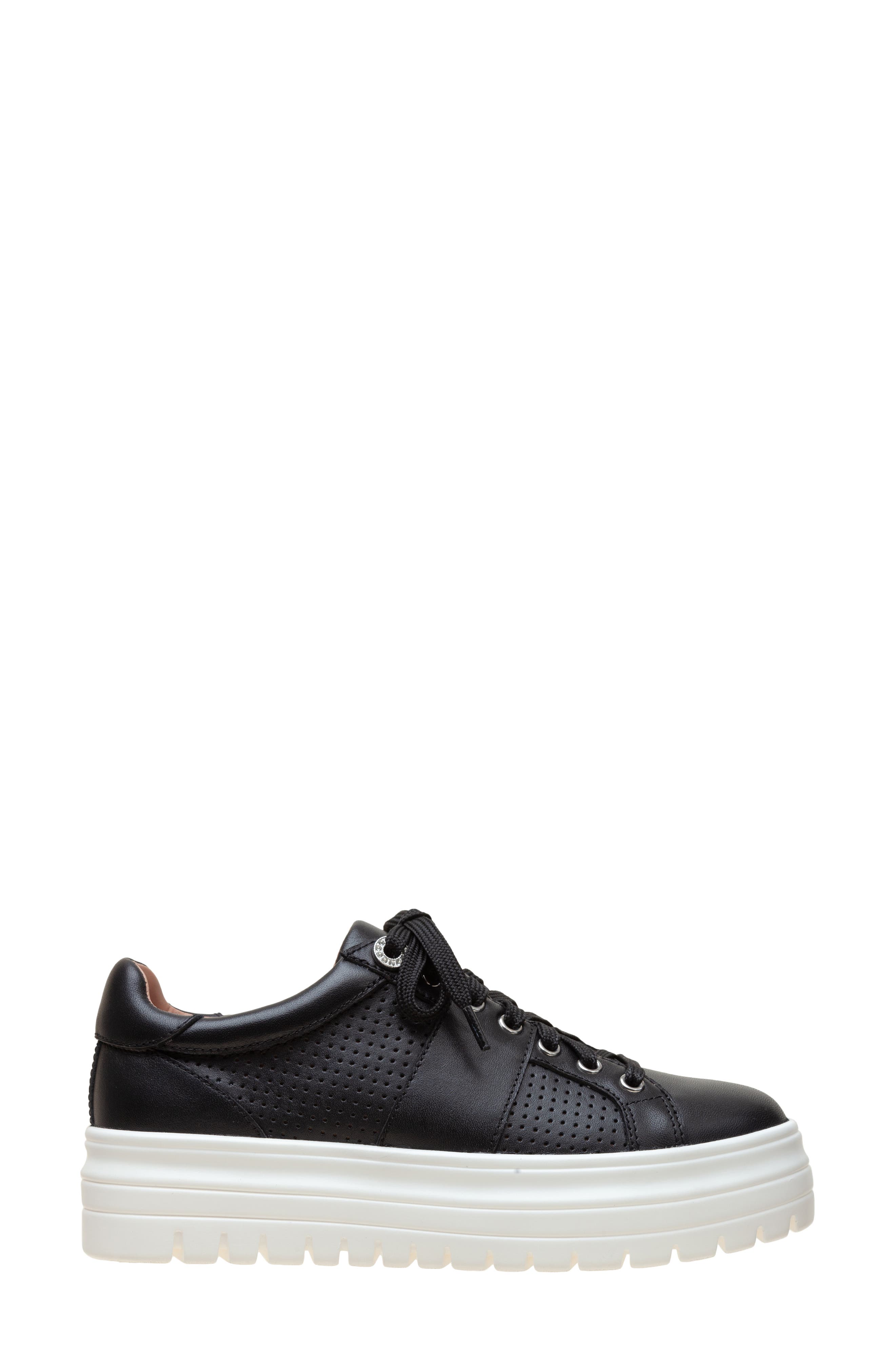 Linea Paolo Jett Platform Sneaker, Alternate, color, Black