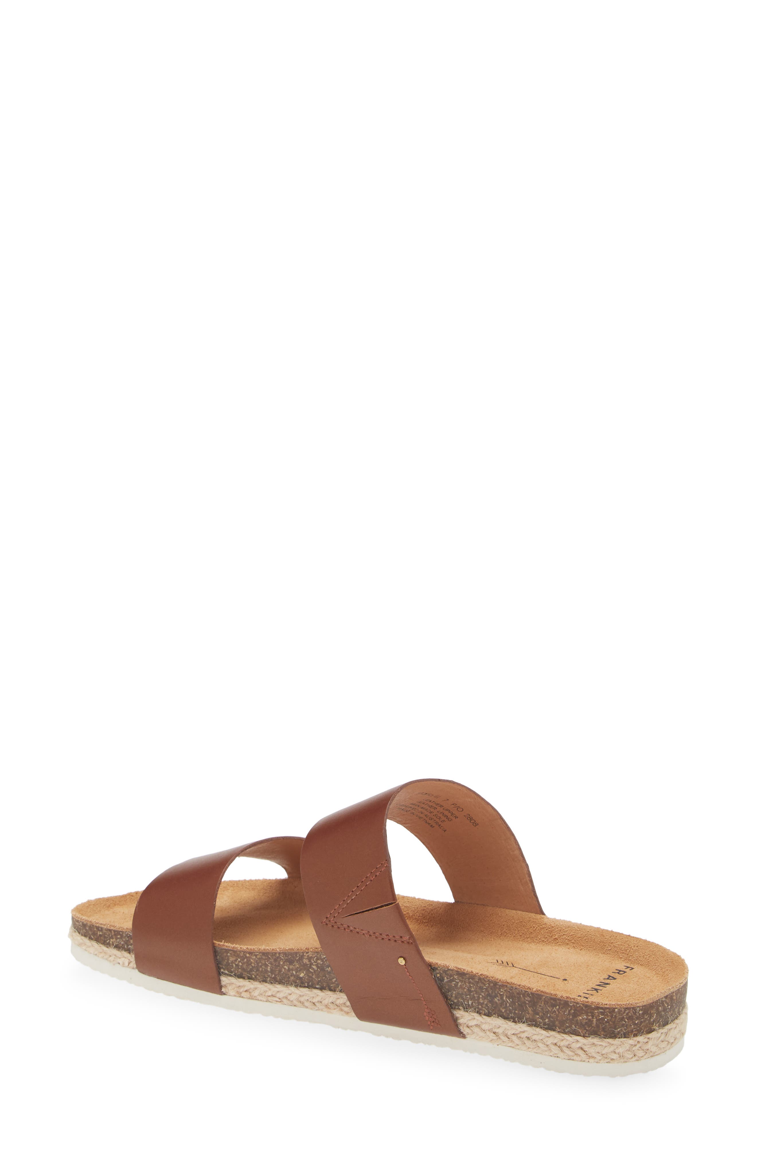 FRANKIE4 Maria III Slide Sandal, Alternate, color, Cognac